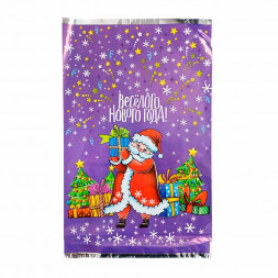 Пакет фольга Веселого Нового года 25*40см уп 100шт